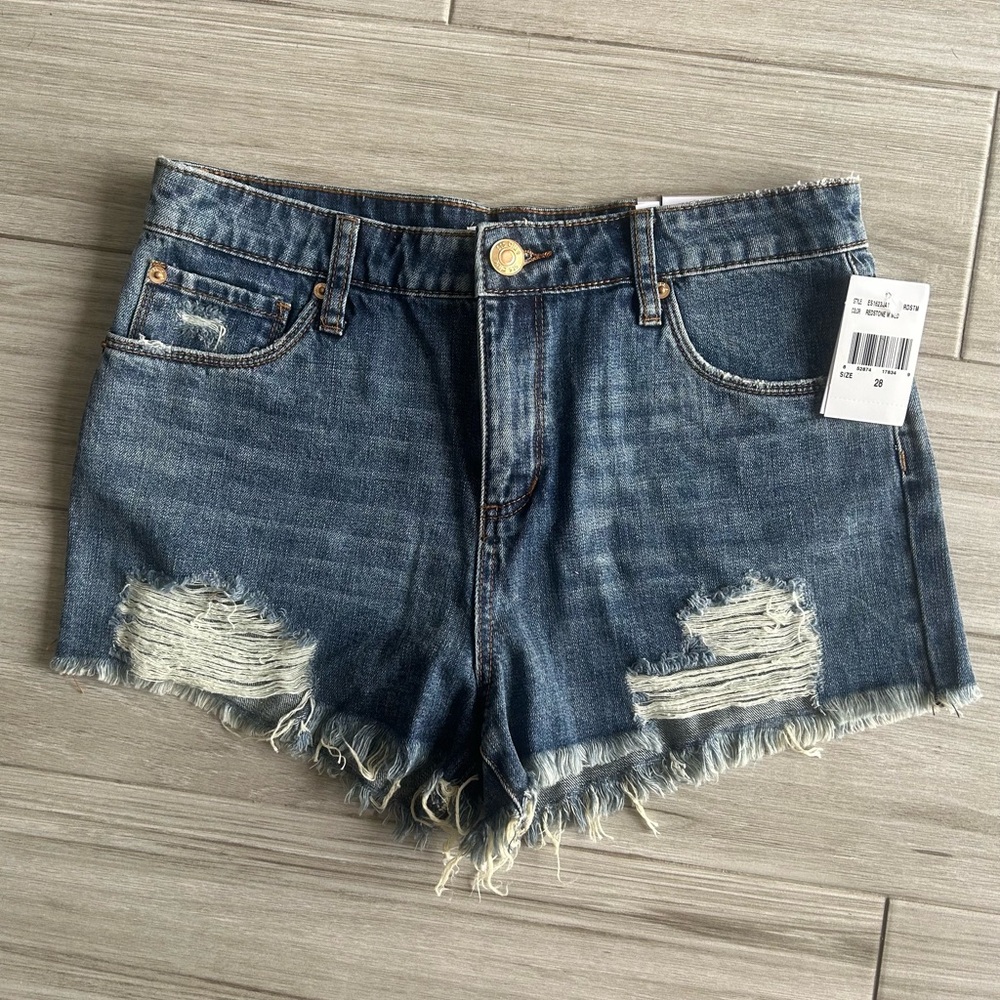 Denim Distressed Women Shorts